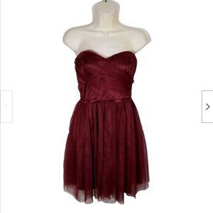 LULUS Love at First Twirl Strapless Skater Dress 5735E1M